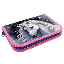 Пенал 1отд 190*130 ПКК 07-5 ЗВЕЗДНЫЙ ЕДИНОРОГ отк.планка,лам.картон арт.86564 (1/36шт)