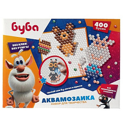 Набор д/детского тв-ва БУБА аквамозаика 400 бусин МУЛЬТИ АРТ в кор.48шт