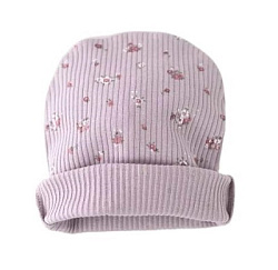А66/49-К Шапка (лапша/цветочки на сиреневом), р. 42