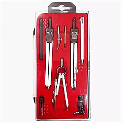 Набор чертежный " KWELT " из 9 предметов, пластиковая упаковка, европодвес