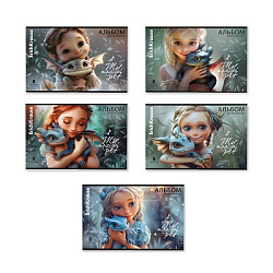 Альбом А4 8л " Erich Krause " Magic Pet (ассорти), скоба, обложка- мелованный картон, блок- офсет 10