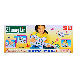 221878  ГИТАРА НА БАТ. СО СВЕТОМ В АССОРТ. 952 В КОР. 45*18*5СМ в кор.36шт