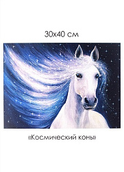 Алмазные узоры. Космический конь. 30*40см арт.07280