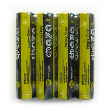 Батарейки  в ассортименте Фаза