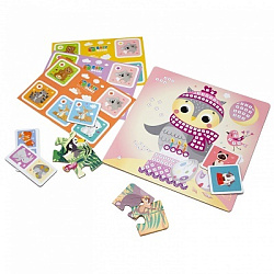 Baby Games.Набор Подарочный для девочек.6в1.Лото,Домино,Мемо,Пазл.25Эл,Мозаика ЭВА. 07215