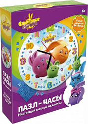 Солнечные зайчики.Пазл Часы.77Эл.Задорные пушистики. 06611