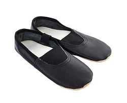 Чешки экокожа чёрные 14 размер