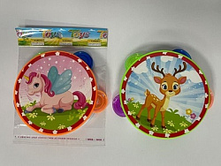 391066 Бубен цвет в ассорт. в пак. в кор.2*216шт