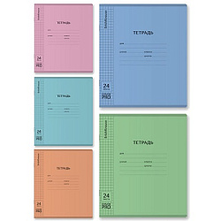 Тетрадь с пластиковой обложкой А5  24л клетка " Erich Krause " Классика CoverPro matt, Dream, офсет,