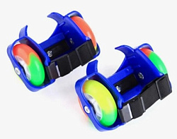 Пяточные  раздвижные ролики на обувь "Флэш-роллеры". Светящиеся колеса из полиуретана(PU). ABEC -7