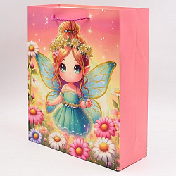 Пакет МИЛАШКИ 26*32*10см тисн.фольг. арт.2125M (1/12/480шт)