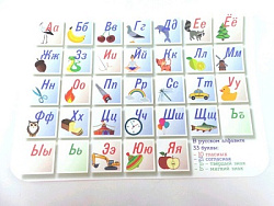 Настольное покрытие для лепки " Пчелка " 330*230мм Русская азбука