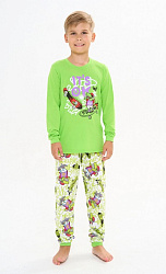 "Окей" - детская пижама (Зеленый, 32, рост 116-122), Состав: 100% хлопок. Страна происхождения: РФ
