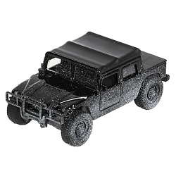 Машина металл HUMMER h1 ПИКАП в снегу, 12 см, дв., баг., инерц., кор. Технопарк в кор.2*24шт