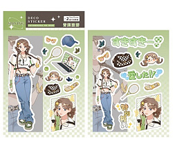 Наклейка декор.ANIME SHINING GIRL 2л. 100*135мм  арт.8958