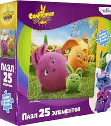 Солнечные зайчики.Пазл..25Эл.Зайчики-мальчики. 06543