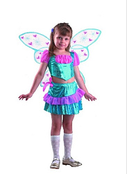 8051 Карнавальный костюм "Блум" (топ, юбка + крылья, брошь-сердечко) Карн.ночь  р.32 8051-32