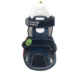 9855-B Сандалии 18-22 р.р Т.Синий разм.18