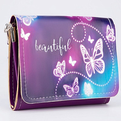 Сумка детская Beautiful на клапане, цвет фиолетовый