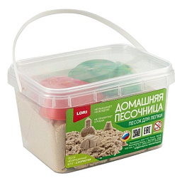 Пт-027 Радужный песок 0,7 кг, 2 формочки