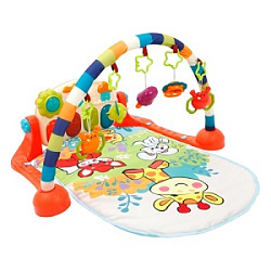 Музыкальный развивающий коврик "Жирафик и друзья" с игровой панелью