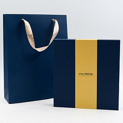 Ежедневник А5 иск.кожа 120л ОКИНАВА СИНИЙ ЛЕД +ручка в подар.упак. арт.14300 (1/20шт)