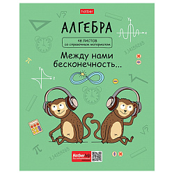 Тетрадь А5  48л " Hatber " Фразы- Алгебра, клетка, со справочным материалом, на скобе, обложка- мато