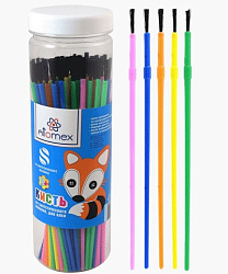 Кисть пластиковая " Attomex " для клея, круглая, пластиковая ручка, цвет ассорти, 10317120/090223/30