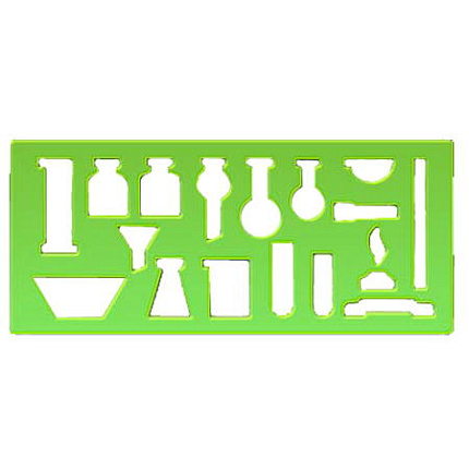 Трафарет " Стамм " химика , 4 цвета