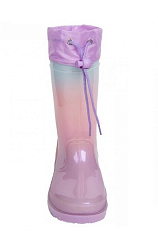 T-10583-F Резиновые Сапоги 23-27 р.р C-Фиолетовый(6 пар) (Размер 25)