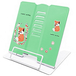 Подставка для книг МАЛЫЙ ФОРМАТ " KWELT " металлическая Лисенок 15*15см, термоусадочная пленка