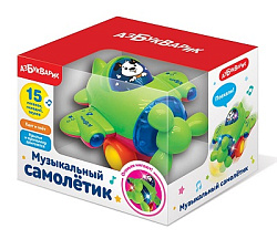 Музыкальный самолетик Зеленый